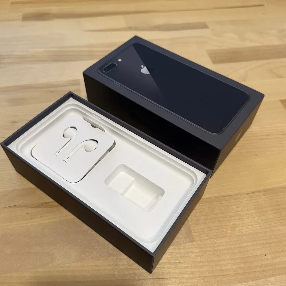Original Apple Ear Pods Lightening Connector Jack Adapter iphone 8 Box-No‎ Phone